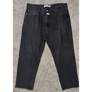 Levi's 550 Mens 40x32 Relaxed Fit Tapered Leg Jeans Black